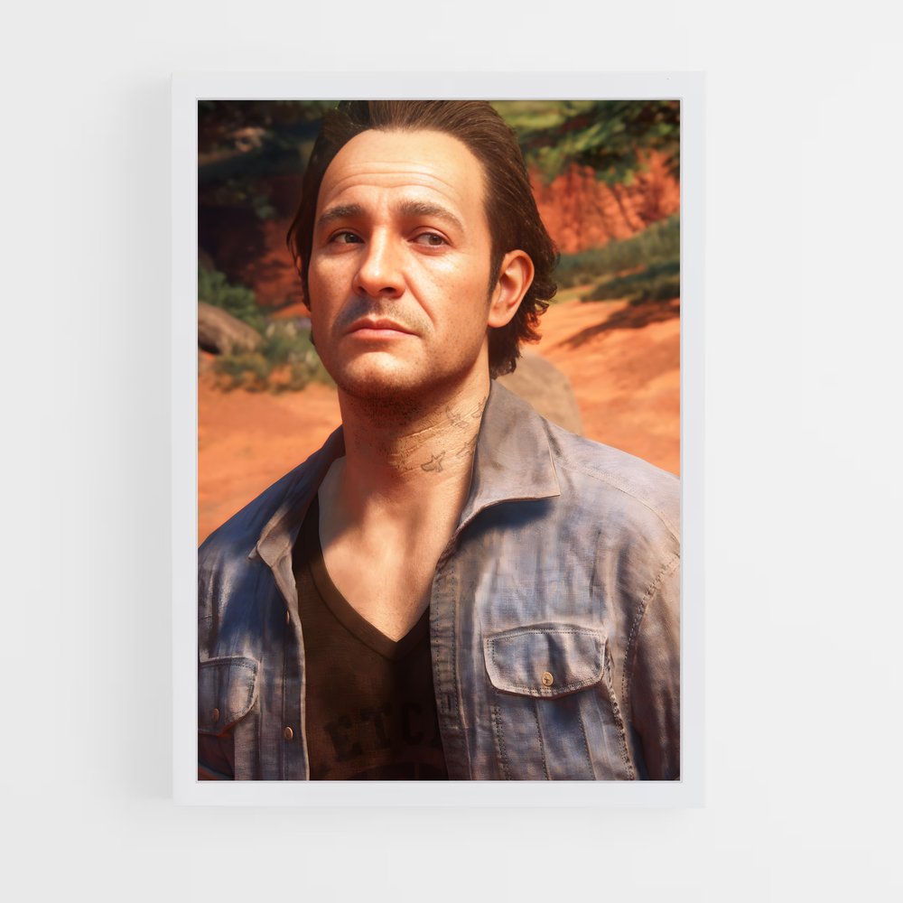 Poster L'Aventurier au Regard Sage – affiche Uncharted (vue 3)